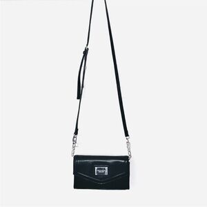 Tignanello Black Crossbody/Wallet with RFID cards to protect cards from scammers